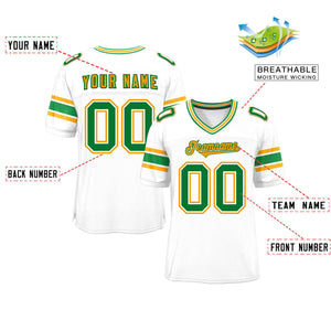 Custom White Personalized Classic Authentic Football Jersey