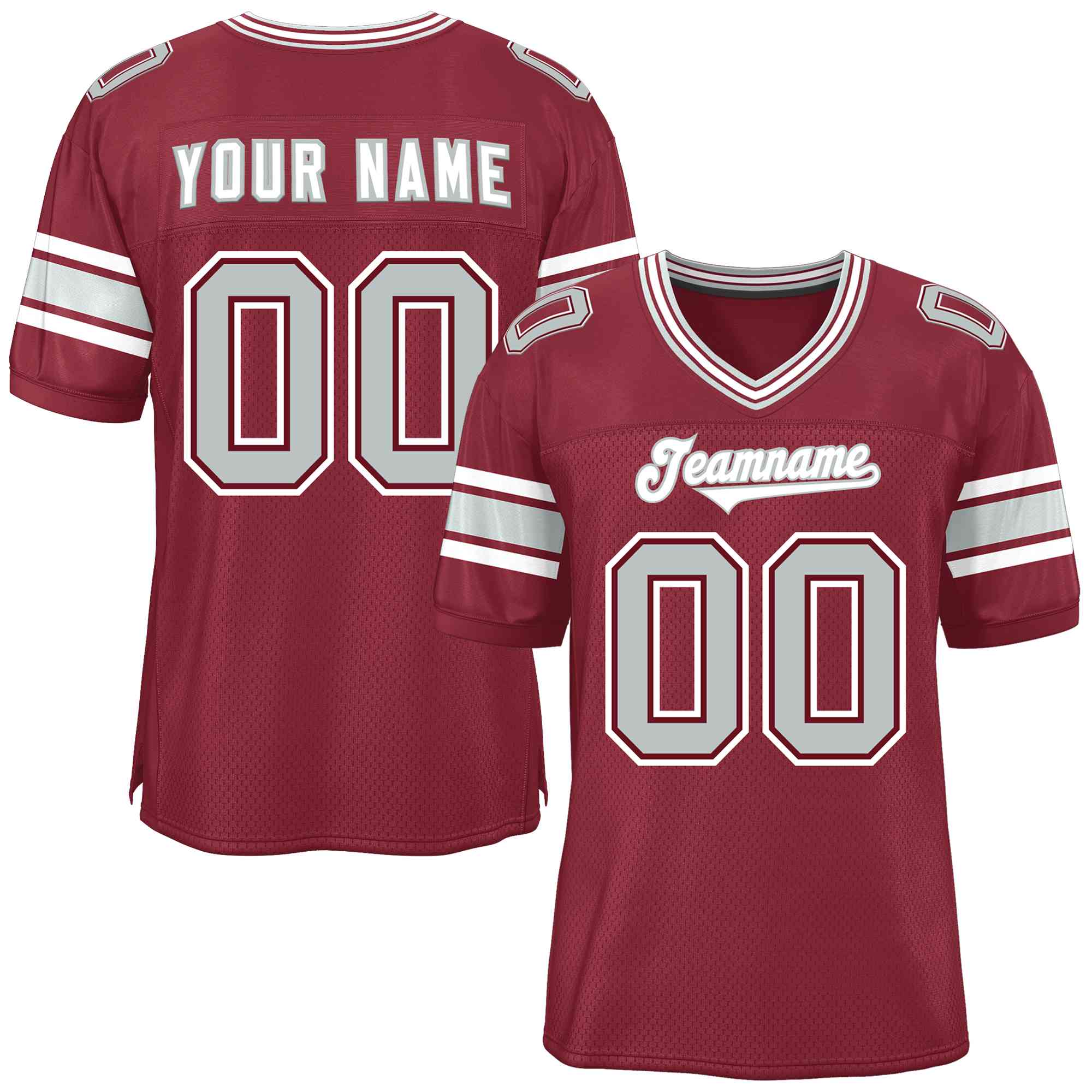 Custom Crimson Personalized Classic Authentic Football Jersey