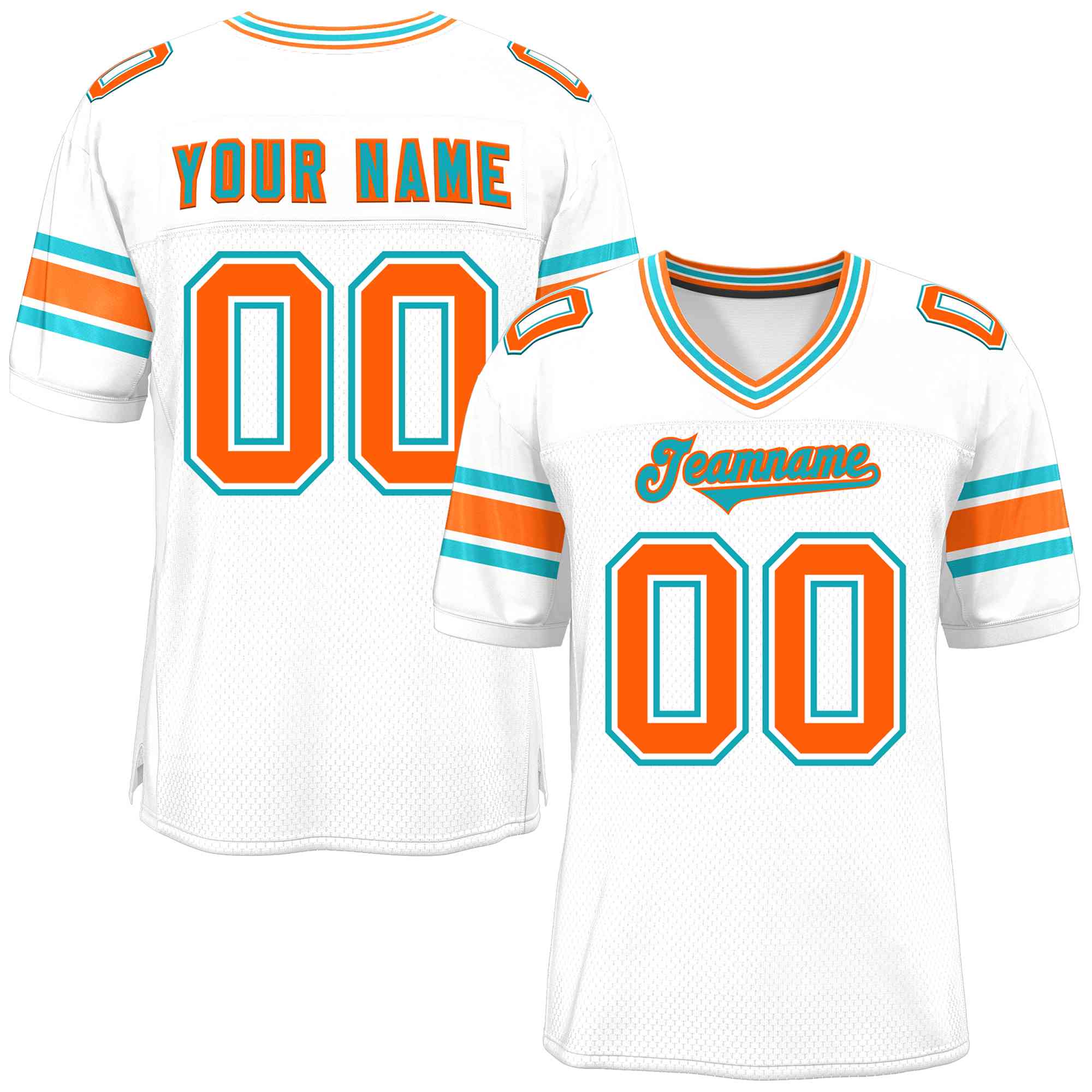 Custom White Personalized Classic Authentic Football Jersey