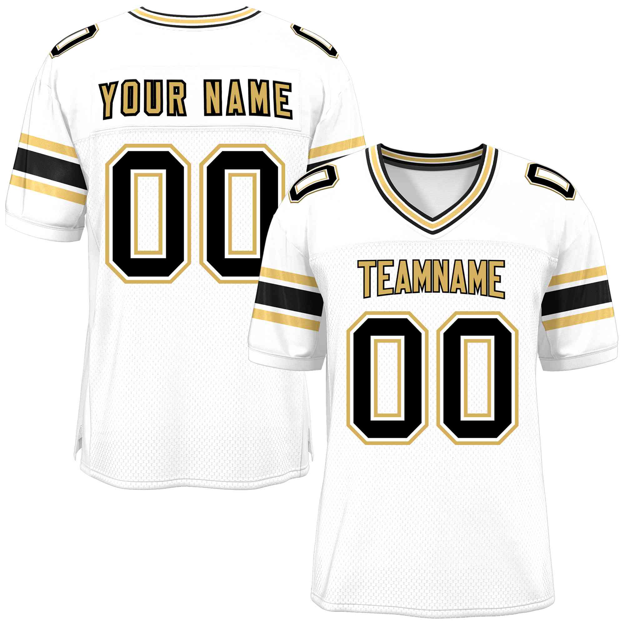 Custom White Personalized Classic Authentic Football Jersey