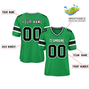 Custom Kelly Green Personalized Classic Authentic Football Jersey