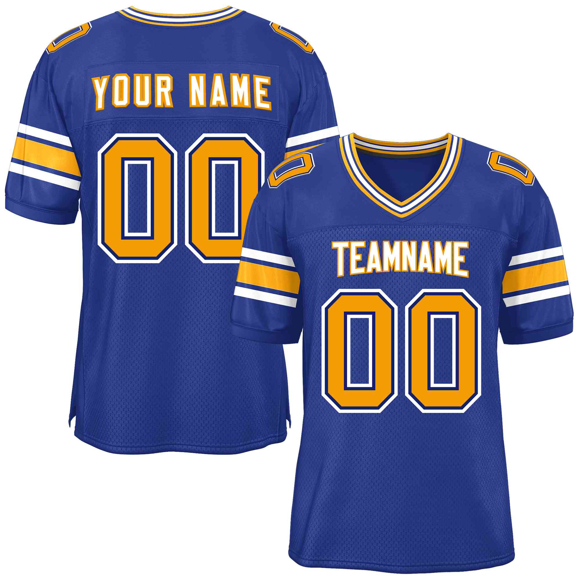 Custom Royal Personalized Classic Authentic Football Jersey