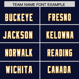 Custom Navy Personalized Classic Authentic Football Jersey