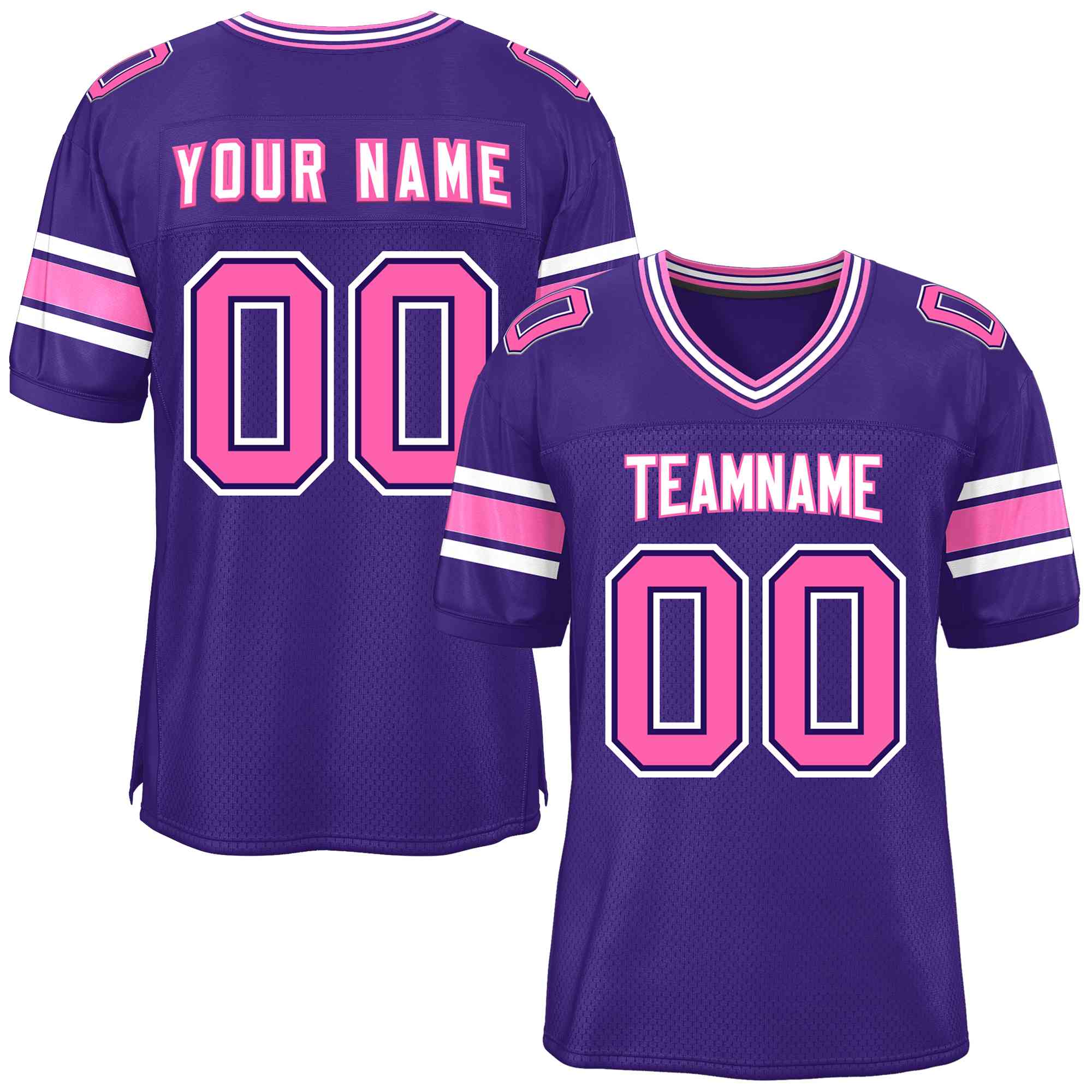 Custom Purple Personalized Classic Authentic Football Jersey