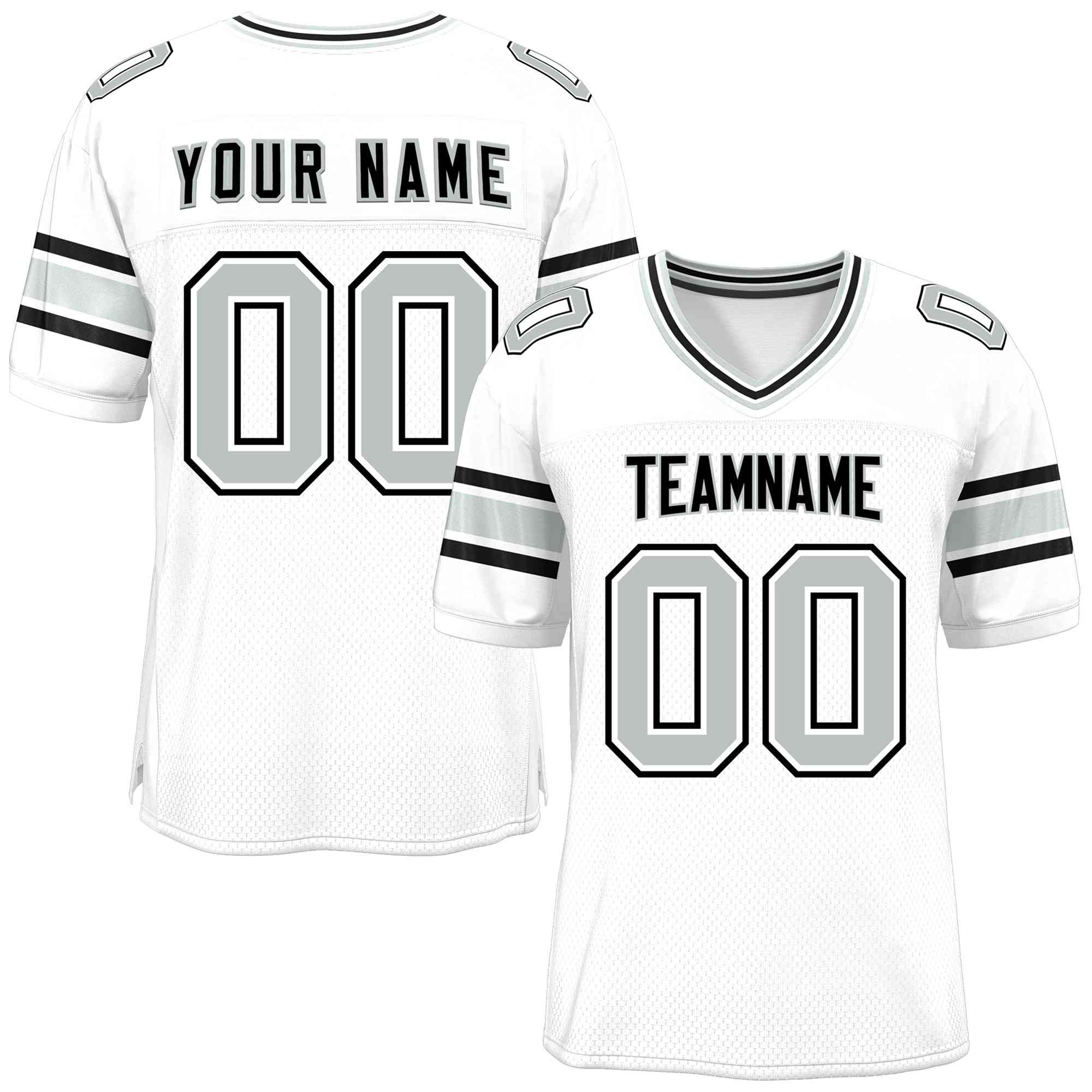 Custom White Personalized Classic Authentic Football Jersey