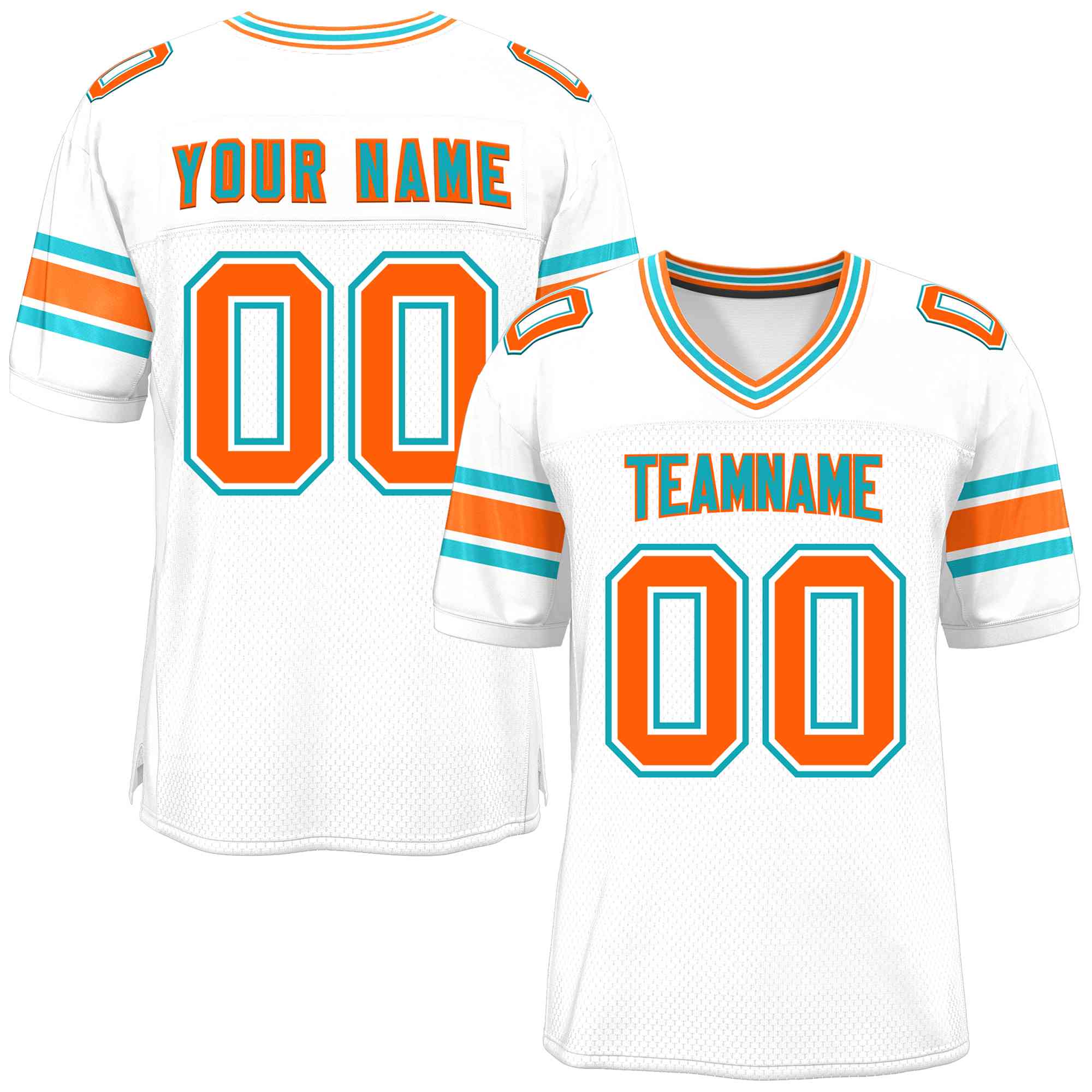 Custom White Personalized Classic Authentic Football Jersey