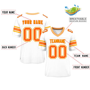 Custom White Personalized Classic Authentic Football Jersey