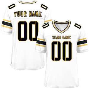 Custom White Personalized Classic Authentic Football Jersey