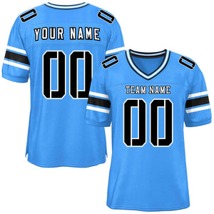 Custom Powder Blue Personalized Classic Authentic Football Jersey