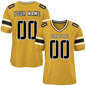 Custom Old Gold Personalized Classic Authentic Football Jersey