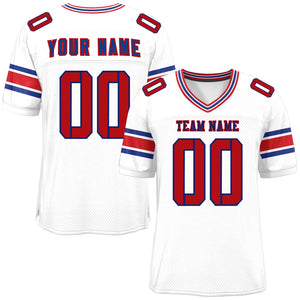 Custom White Personalized Classic Authentic Football Jersey