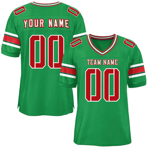 Custom Kelly Green Personalized Classic Authentic Football Jersey