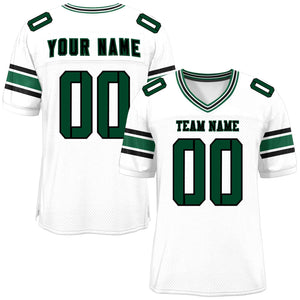 Custom White Personalized Classic Authentic Football Jersey