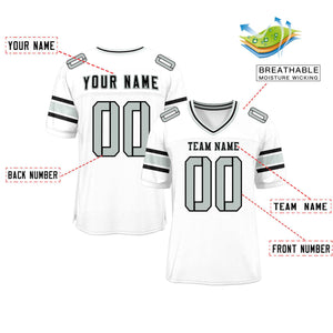 Custom White Personalized Classic Authentic Football Jersey