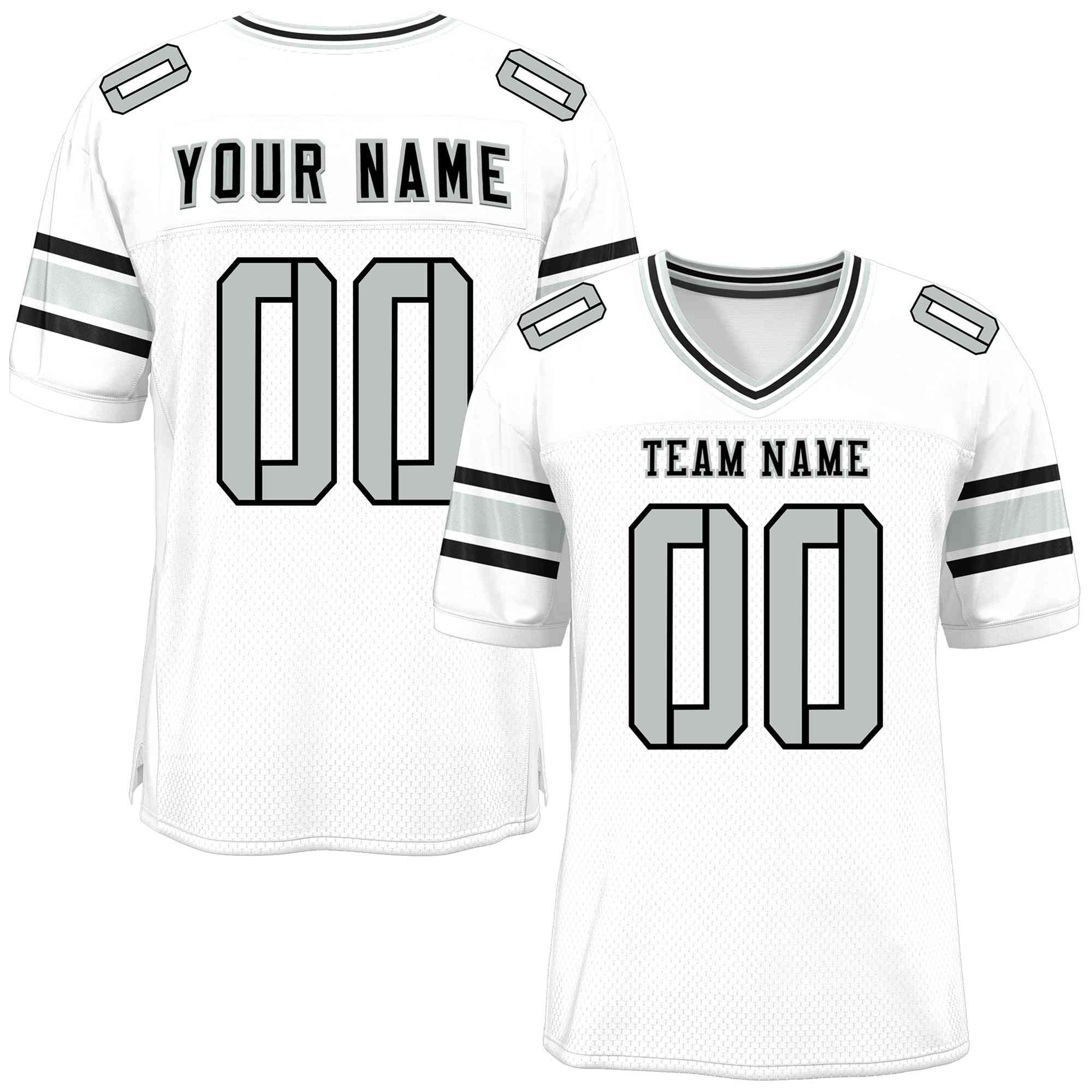 Custom White Personalized Classic Authentic Football Jersey