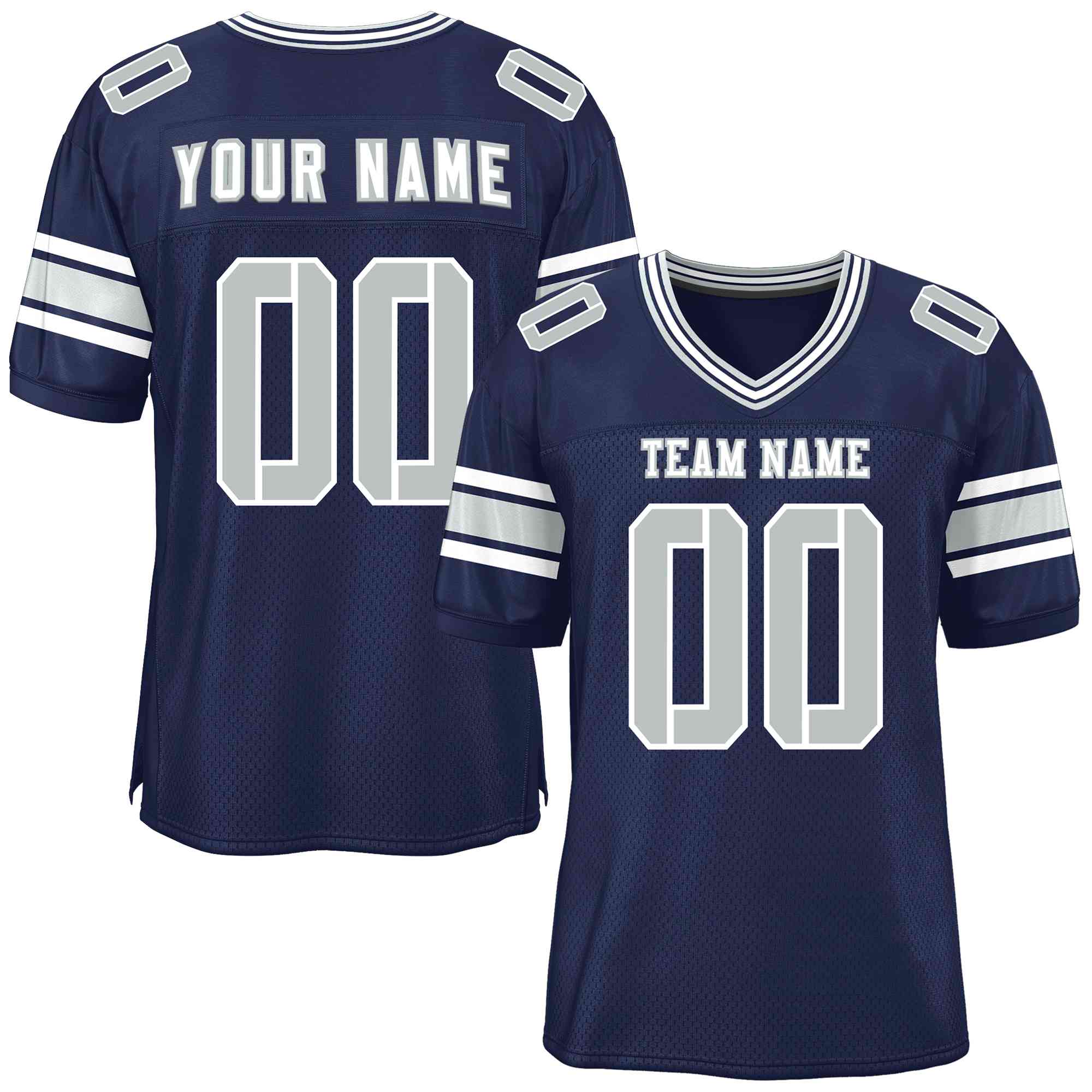 Custom Navy Personalized Classic Authentic Football Jersey