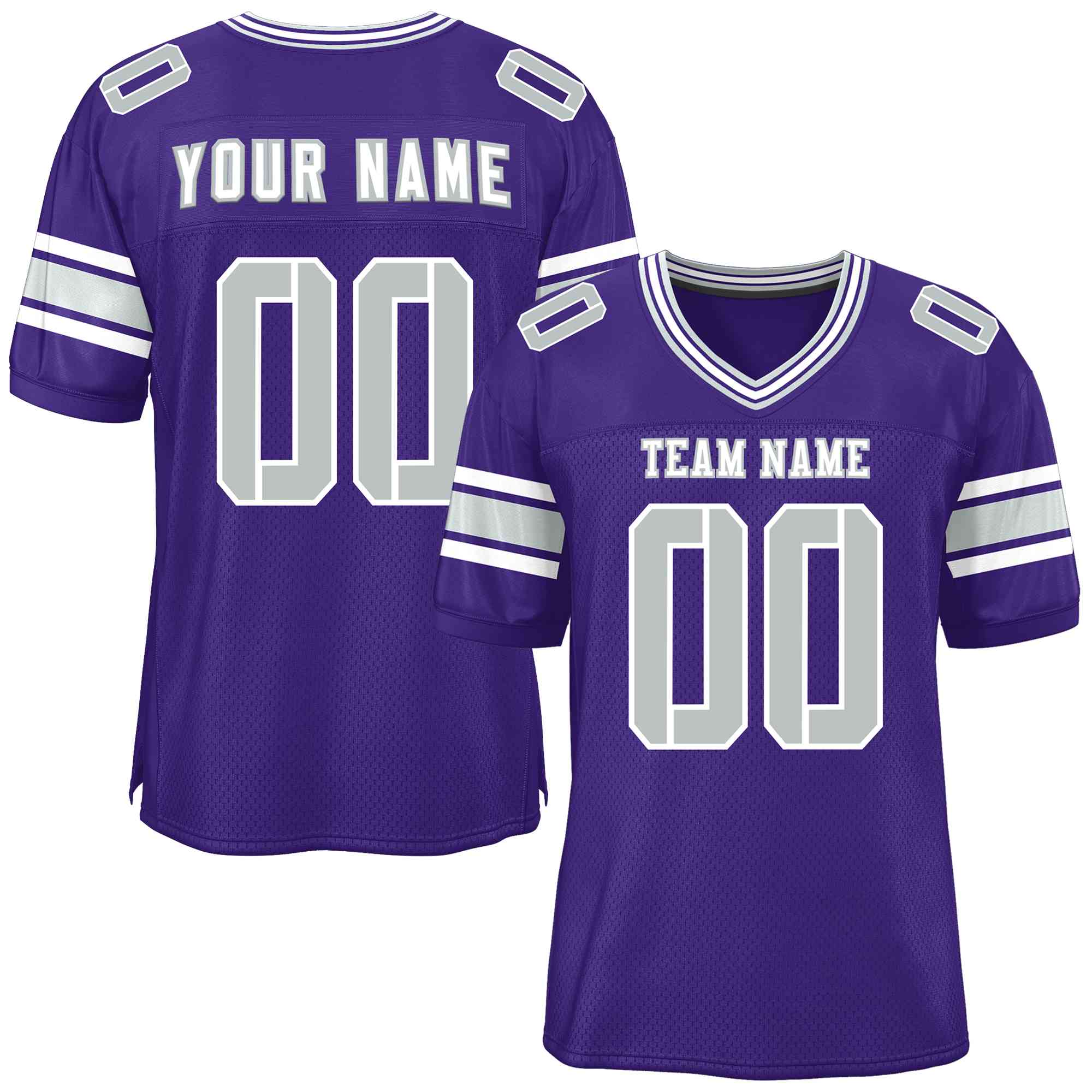 Custom Purple Personalized Classic Authentic Football Jersey