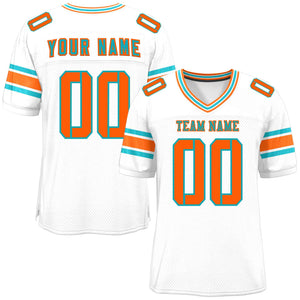 Custom White Personalized Classic Authentic Football Jersey