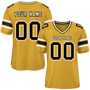 Custom Old Gold Personalized Classic Authentic Football Jersey