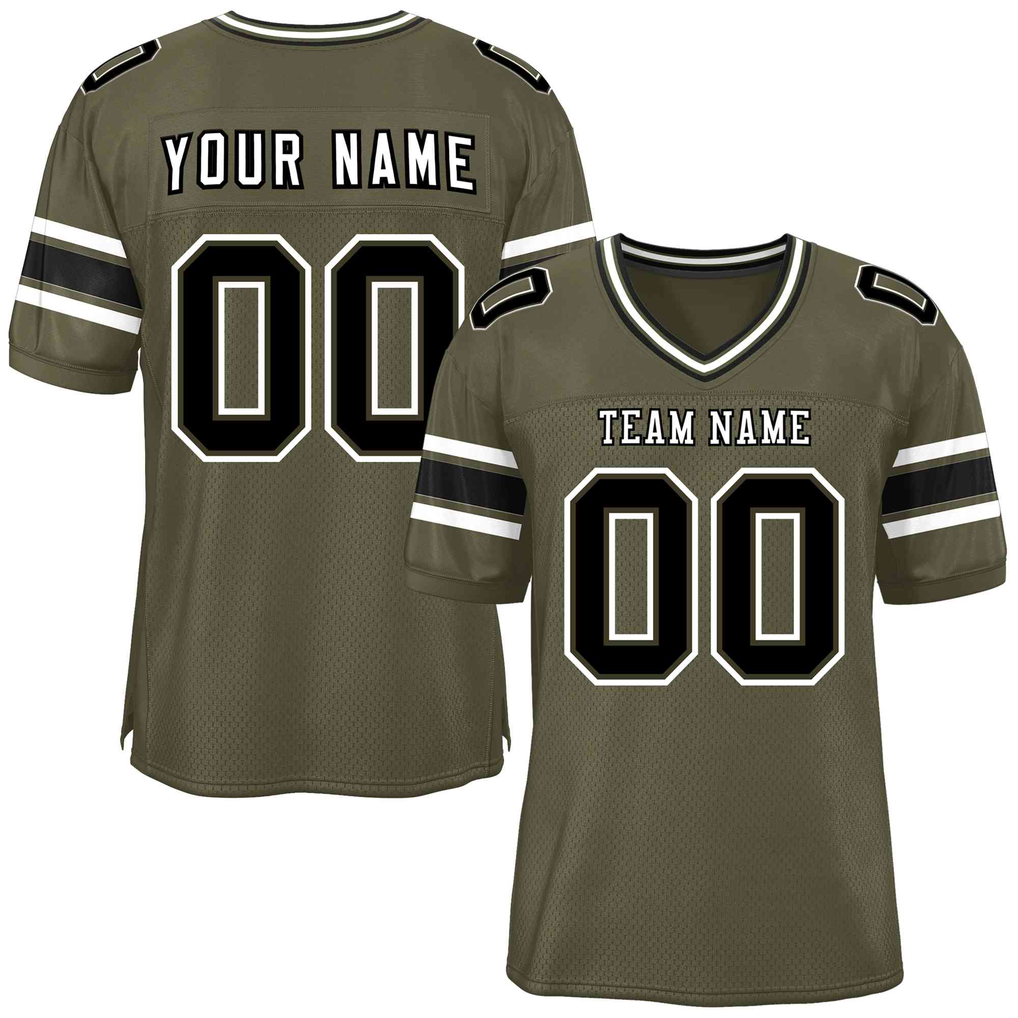 Custom Olive Personalized Classic Authentic Football Jersey