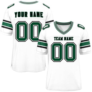 Custom White Personalized Classic Authentic Football Jersey