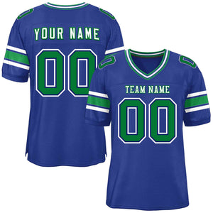 Custom Royal Personalized Classic Authentic Football Jersey