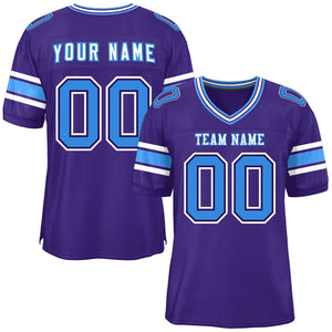 Custom Purple Personalized Classic Authentic Football Jersey