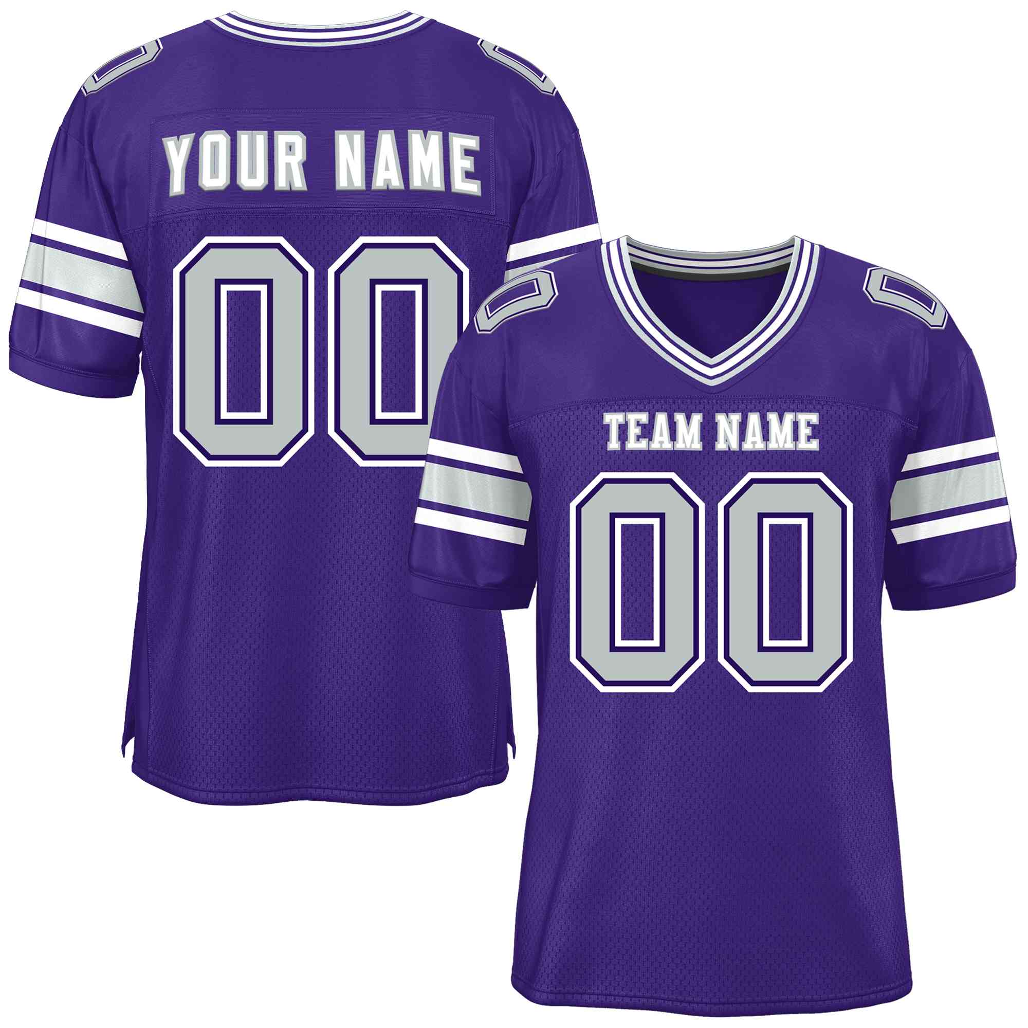 Custom Purple Personalized Classic Authentic Football Jersey