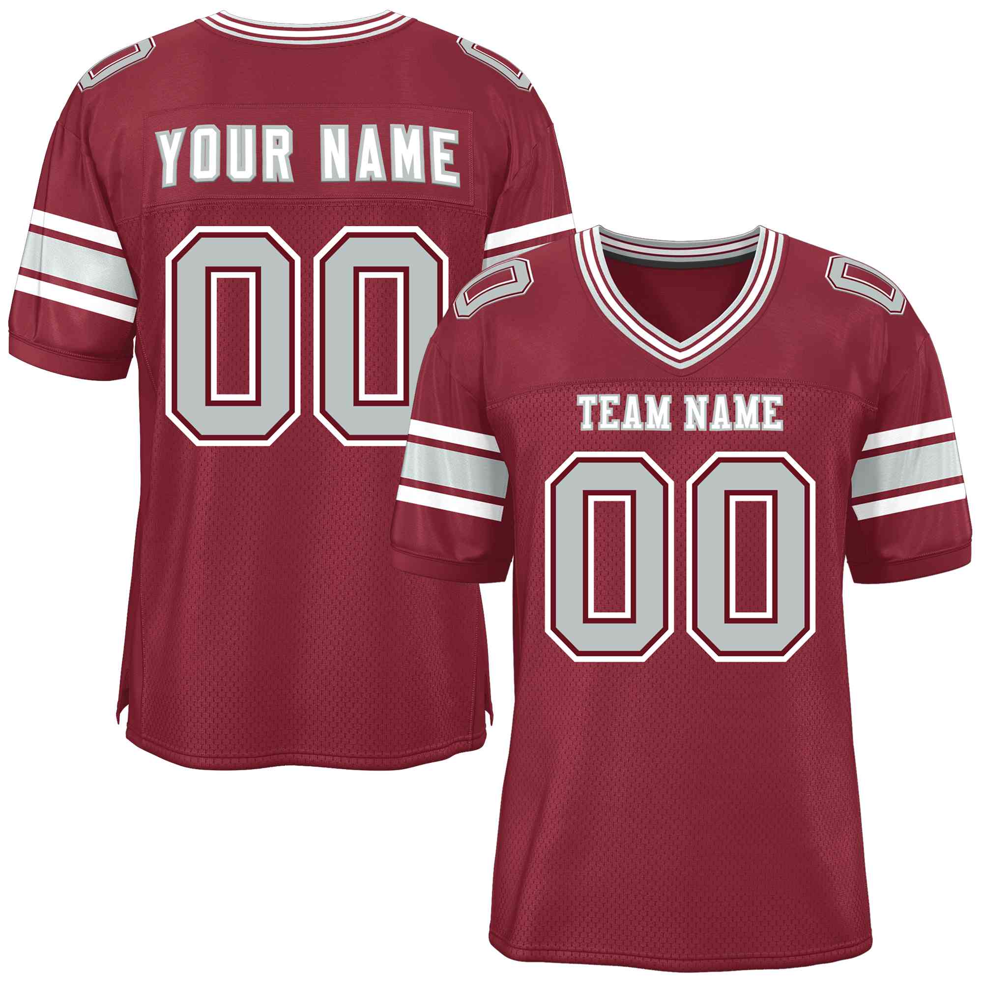 Custom Crimson Personalized Classic Authentic Football Jersey