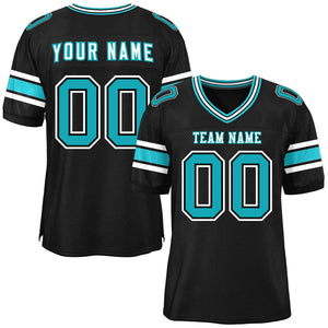 Custom Black Personalized Classic Authentic Football Jersey