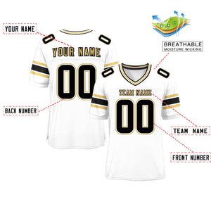 Custom White Personalized Classic Authentic Football Jersey