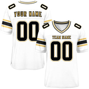 Custom White Personalized Classic Authentic Football Jersey