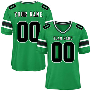 Custom Kelly Green Personalized Classic Authentic Football Jersey