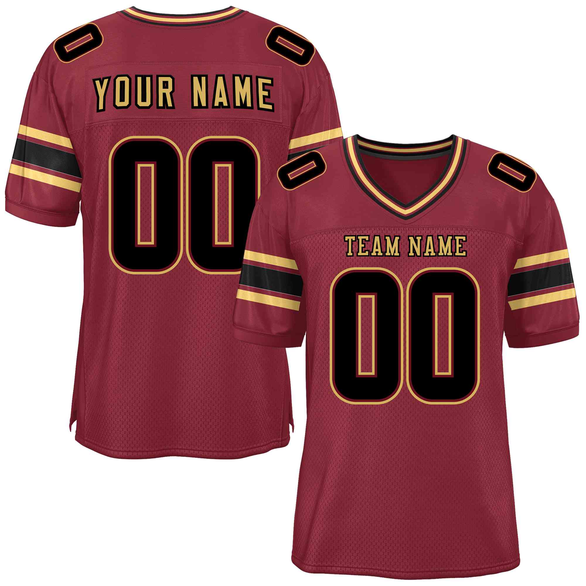 Custom Crimson Personalized Classic Authentic Football Jersey