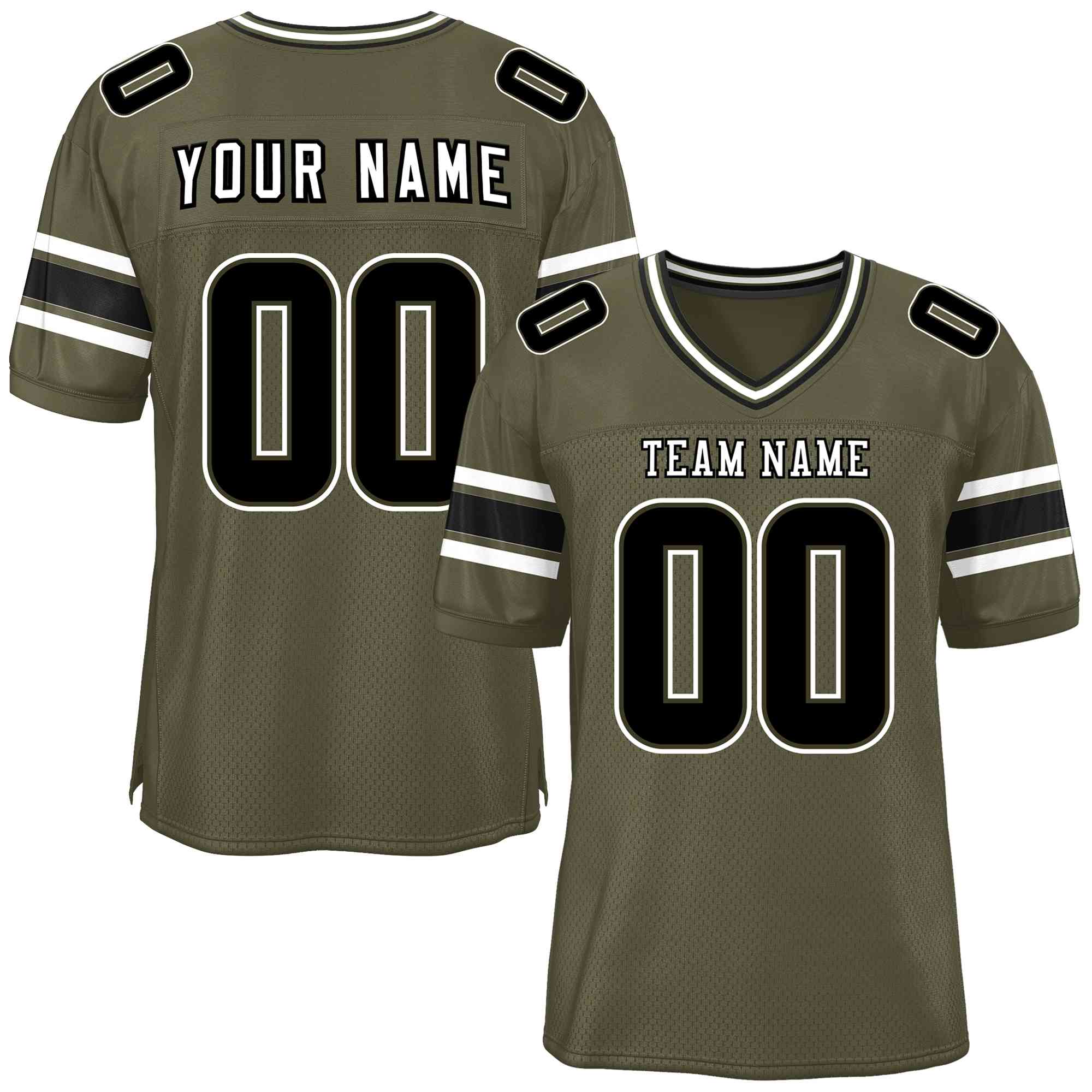 Custom Olive Personalized Classic Authentic Football Jersey