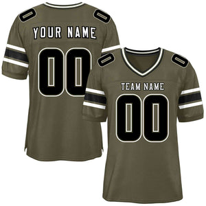 Custom Olive Personalized Classic Authentic Football Jersey