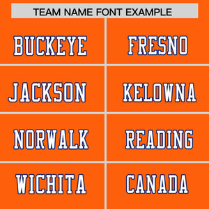 Custom Orange Personalized Classic Authentic Football Jersey