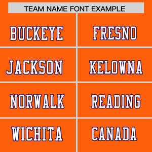 Custom Orange Personalized Classic Authentic Football Jersey