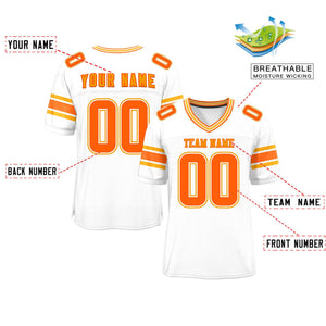 Custom White Personalized Classic Authentic Football Jersey