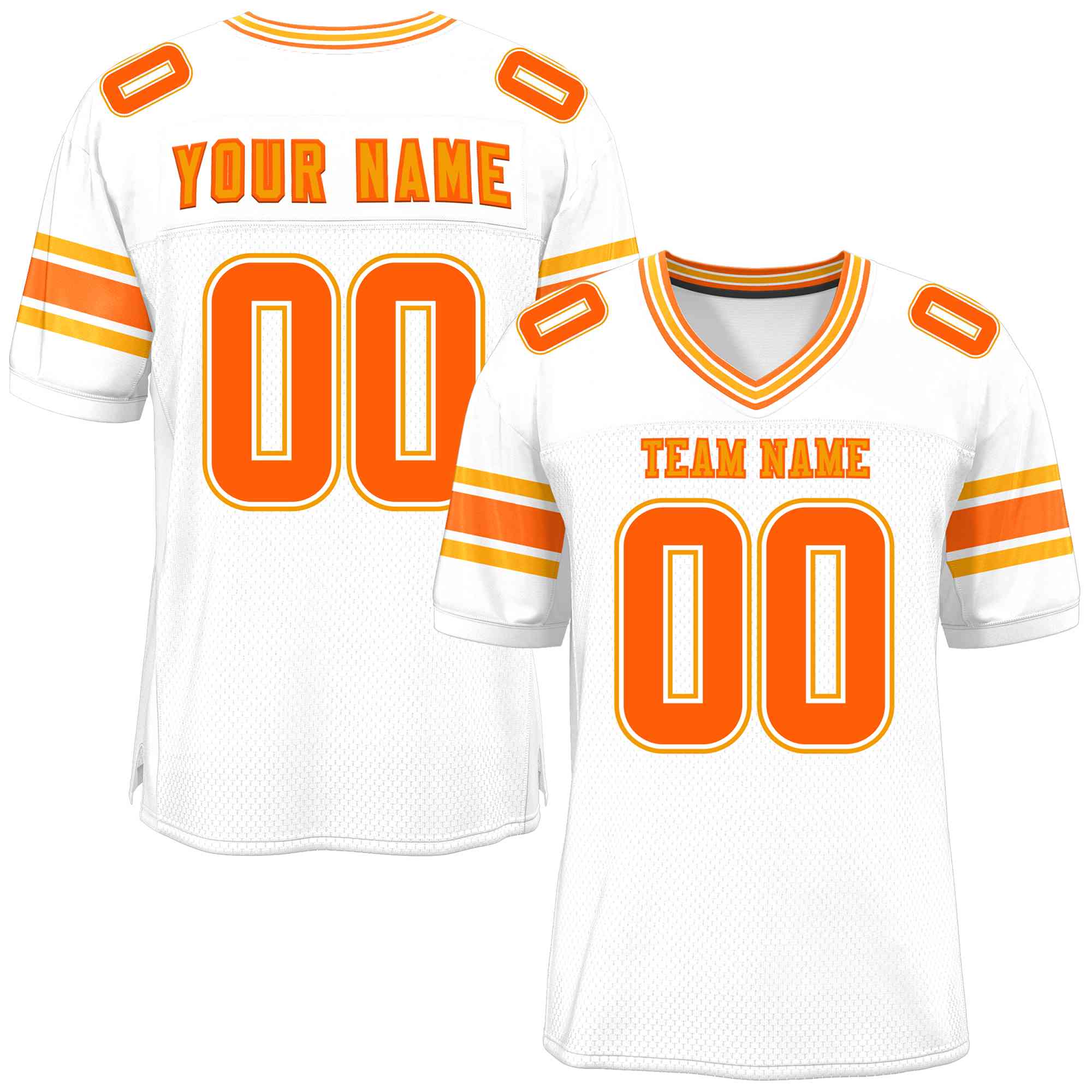 Custom White Personalized Classic Authentic Football Jersey