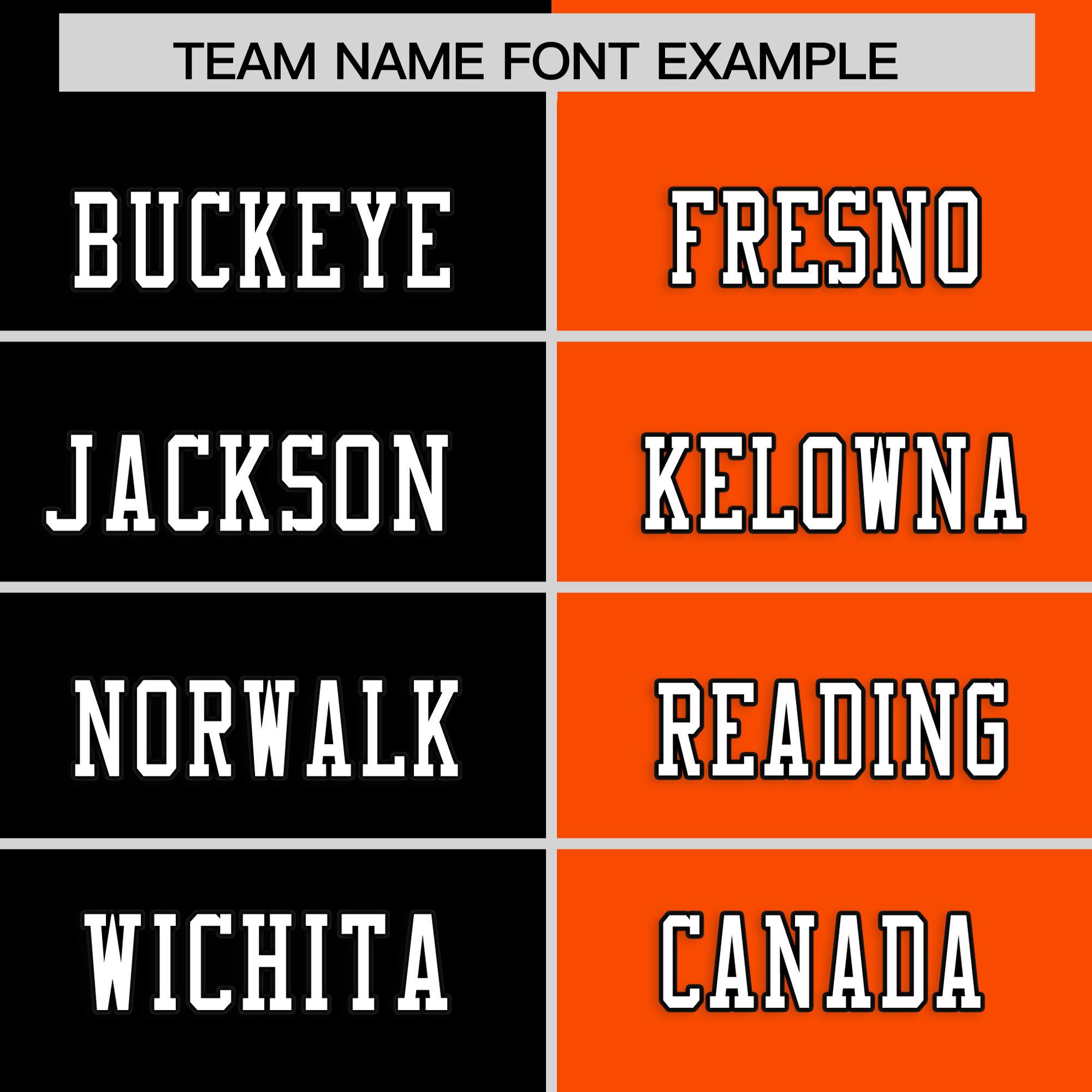 Custom Black Orange Personalized Split Two Tone Design Authentic Football Jersey