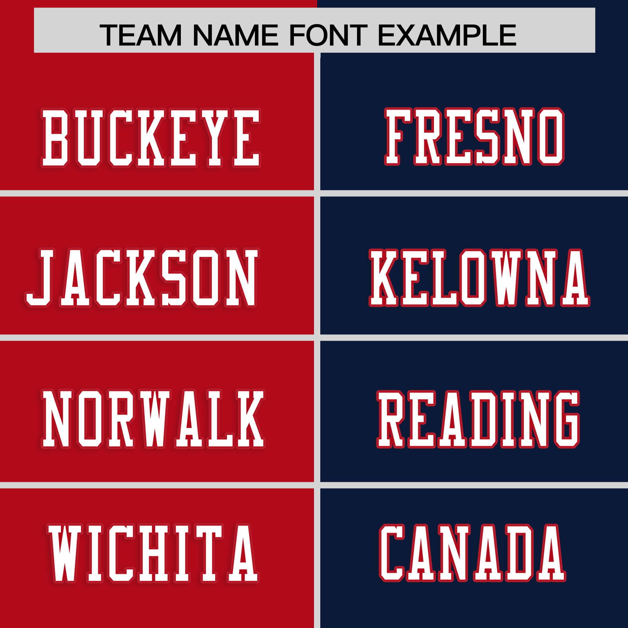 Custom Red Navy Personalized Split Two Tone Design Authentic Football Jersey