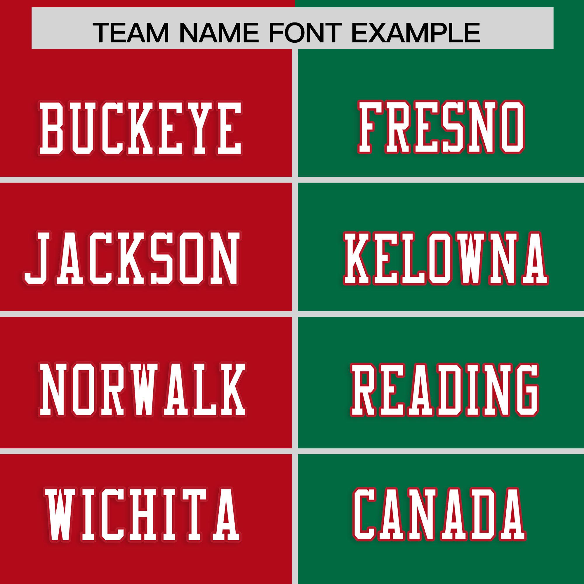 Custom Red Kelly Green Personalized Split Two Tone Design Authentic Football Jersey