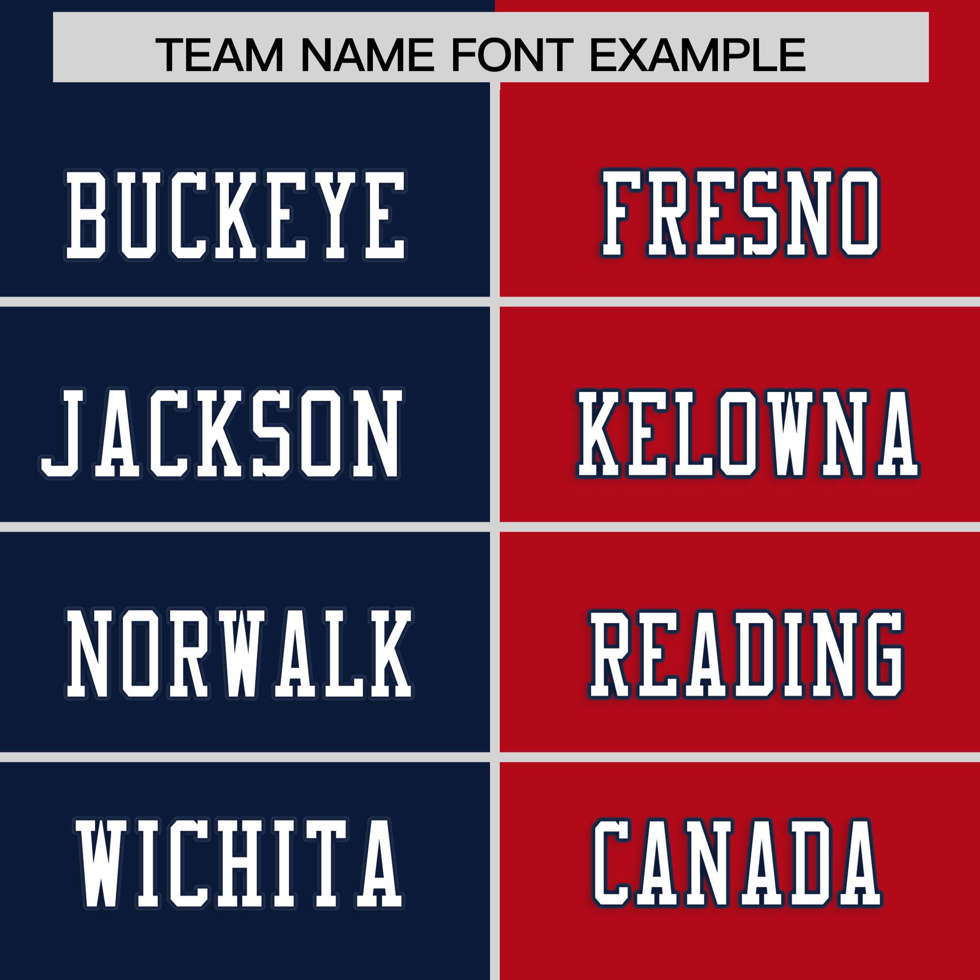 Custom Navy Red Personalized Split Two Tone Design Authentic Football Jersey