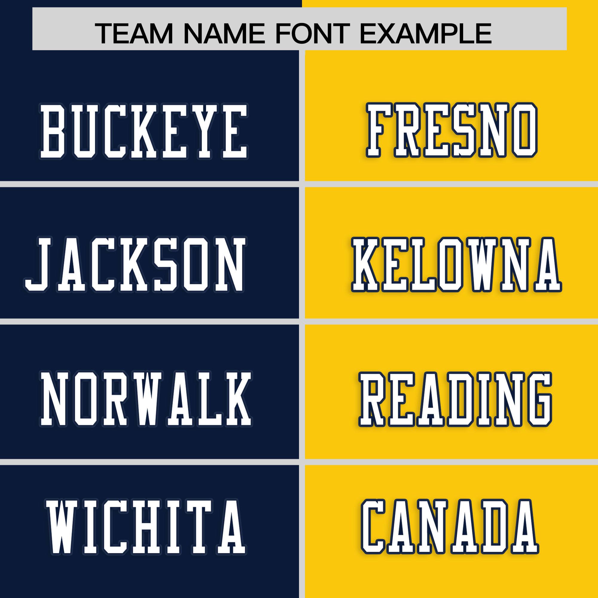 Custom Navy Gold Personalized Split Two Tone Design Authentic Football Jersey