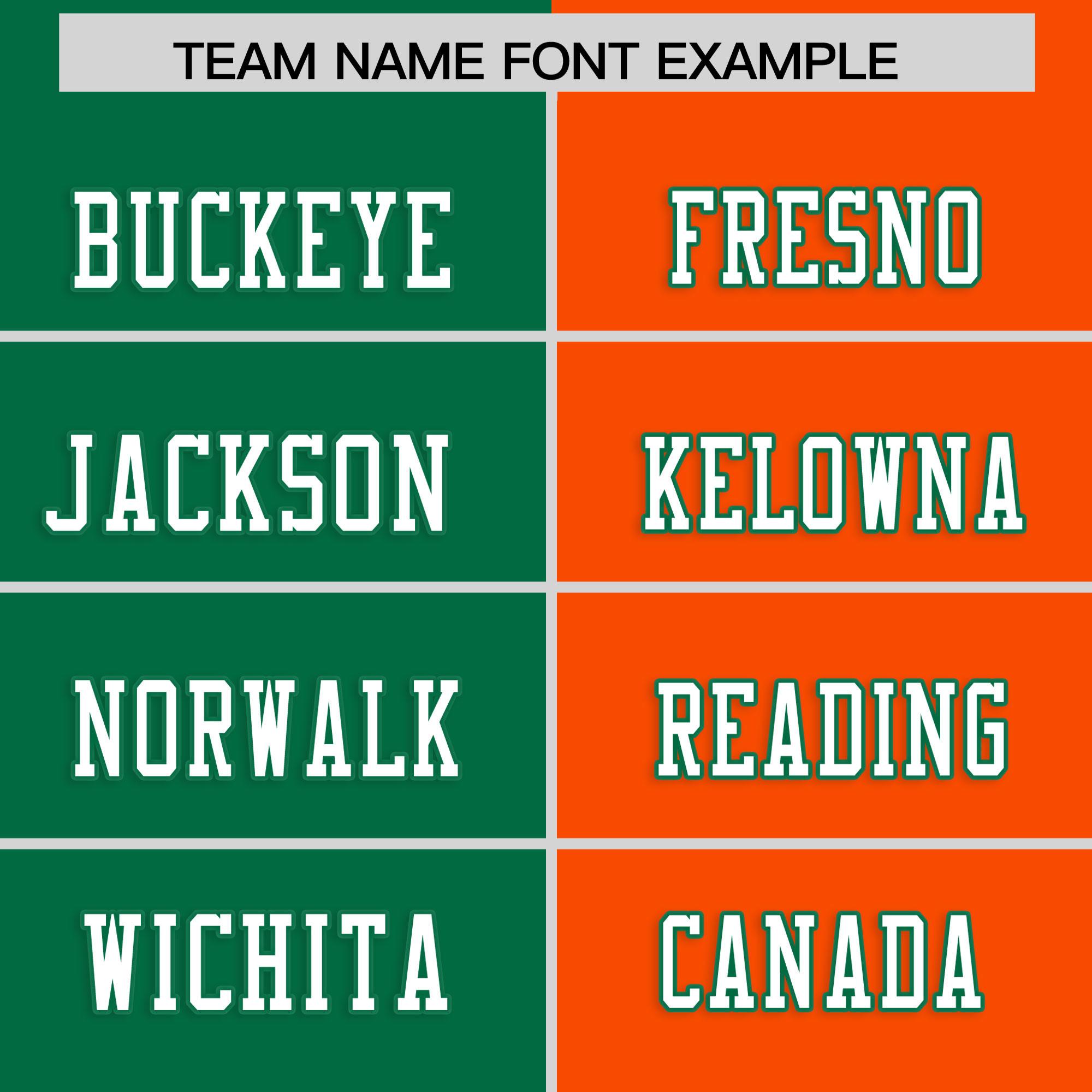 Custom Kelly Green Orange Personalized Split Two Tone Design Authentic Football Jersey