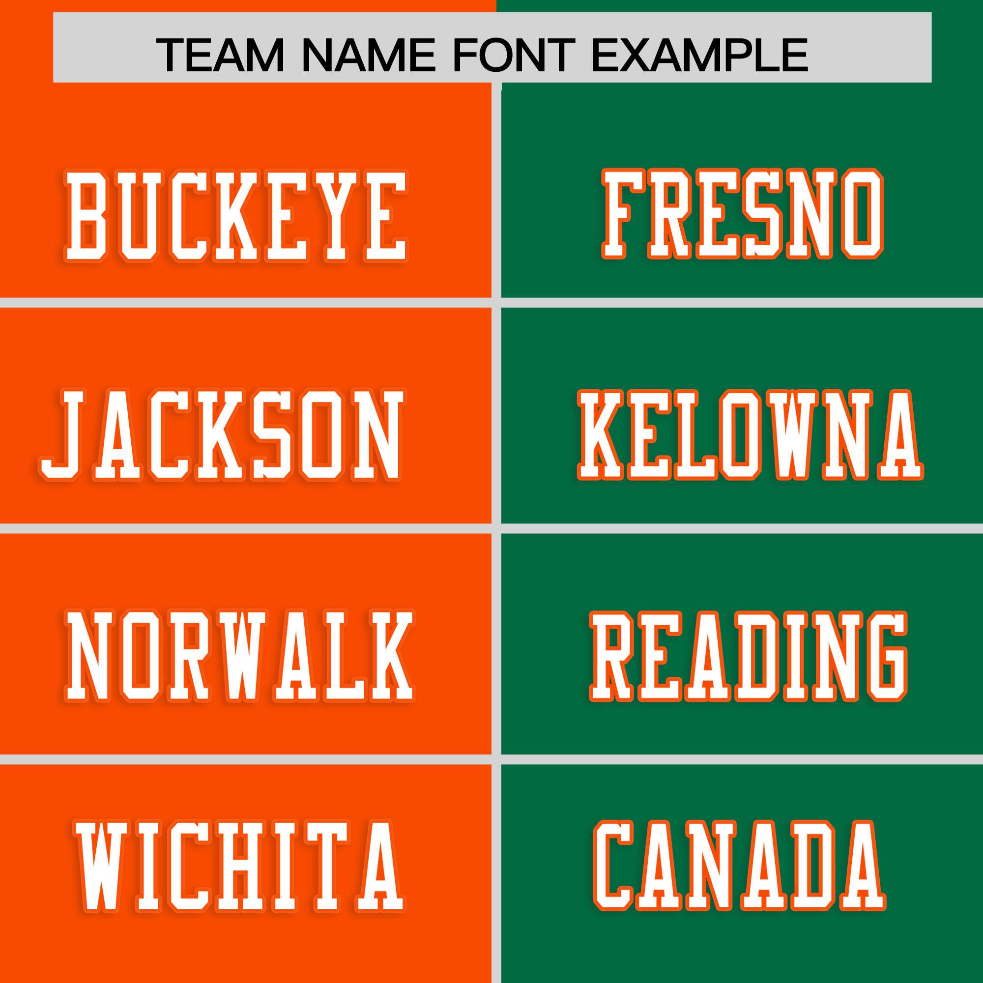 Custom Orange Kelly Green Personalized Split Two Tone Design Authentic Football Jersey