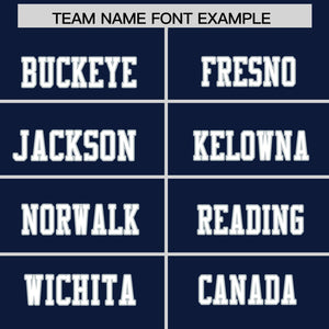 Custom Navy White Retro Personalized Sleeve Line Authentic Football Jersey