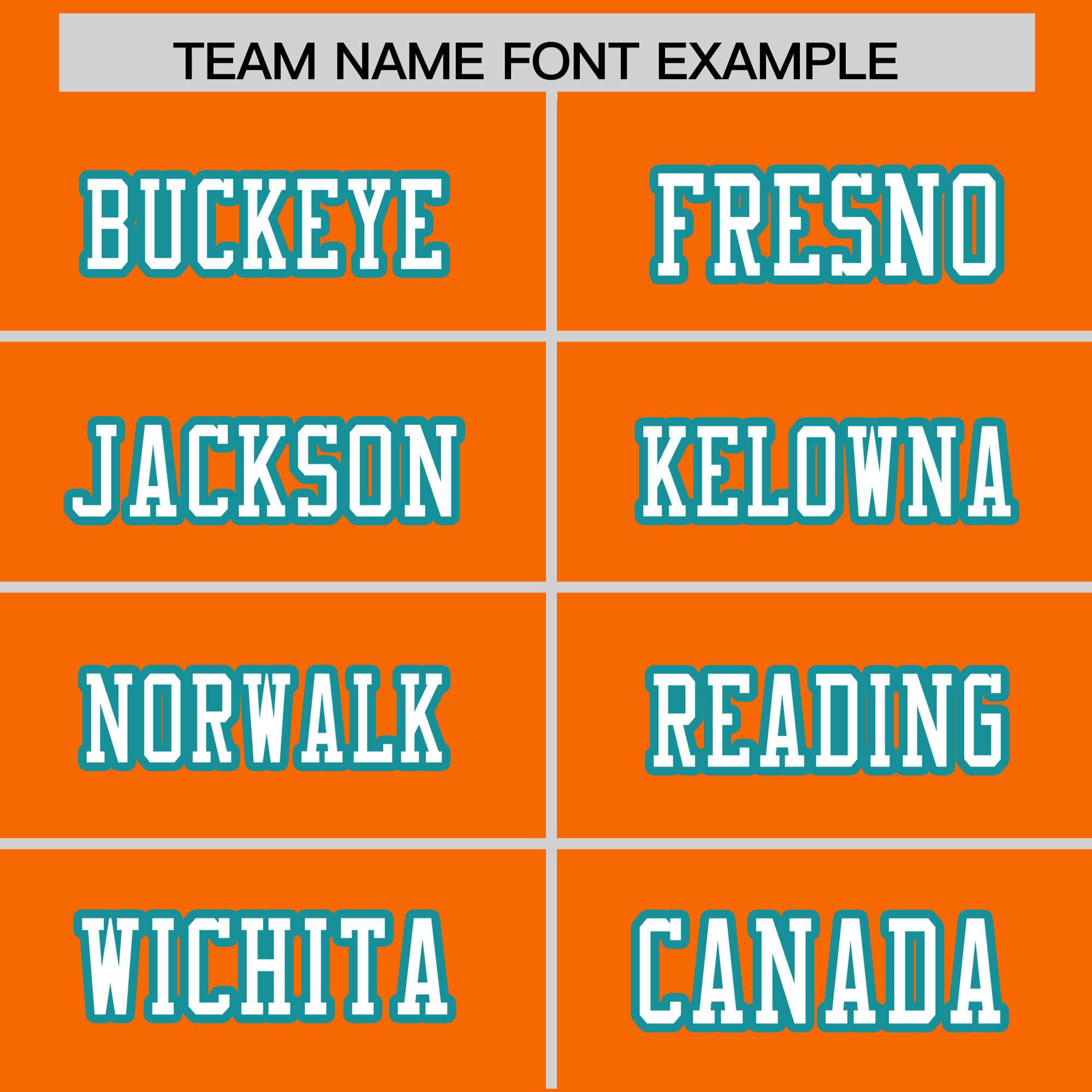 Custom Orange Aqua Personalized Insert Color Design Authentic Football Jersey