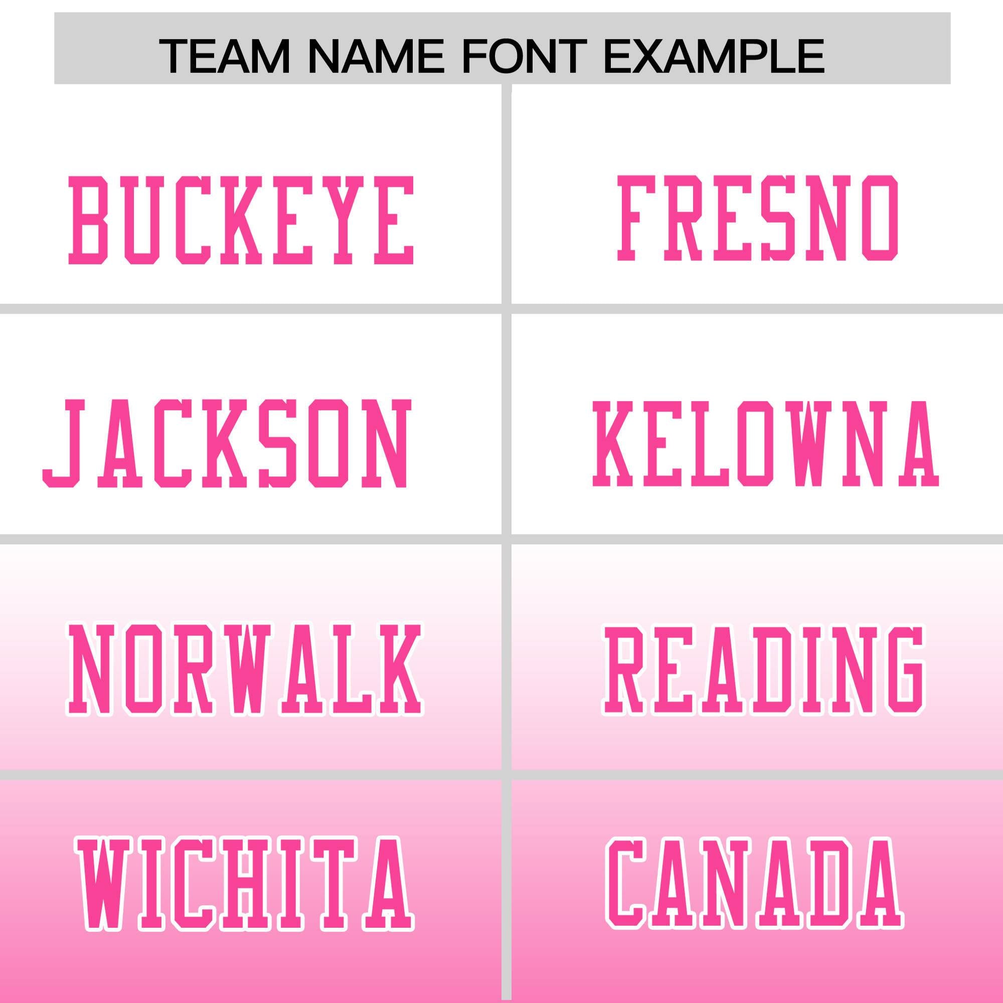 Custom White Pink Gradient Fashion Personalized Authentic Football Jersey